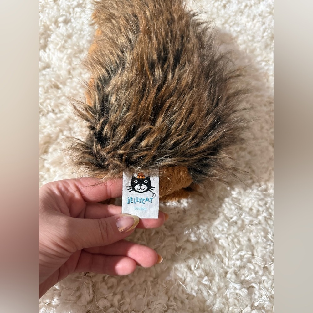 Retired Jellycat Hedgehog Bashful Spike Plush Stuffed Animal Toy Medium 12" EUC - Picture 6 of 12